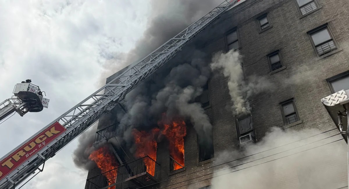 Norwood explosion and five-alarm fire