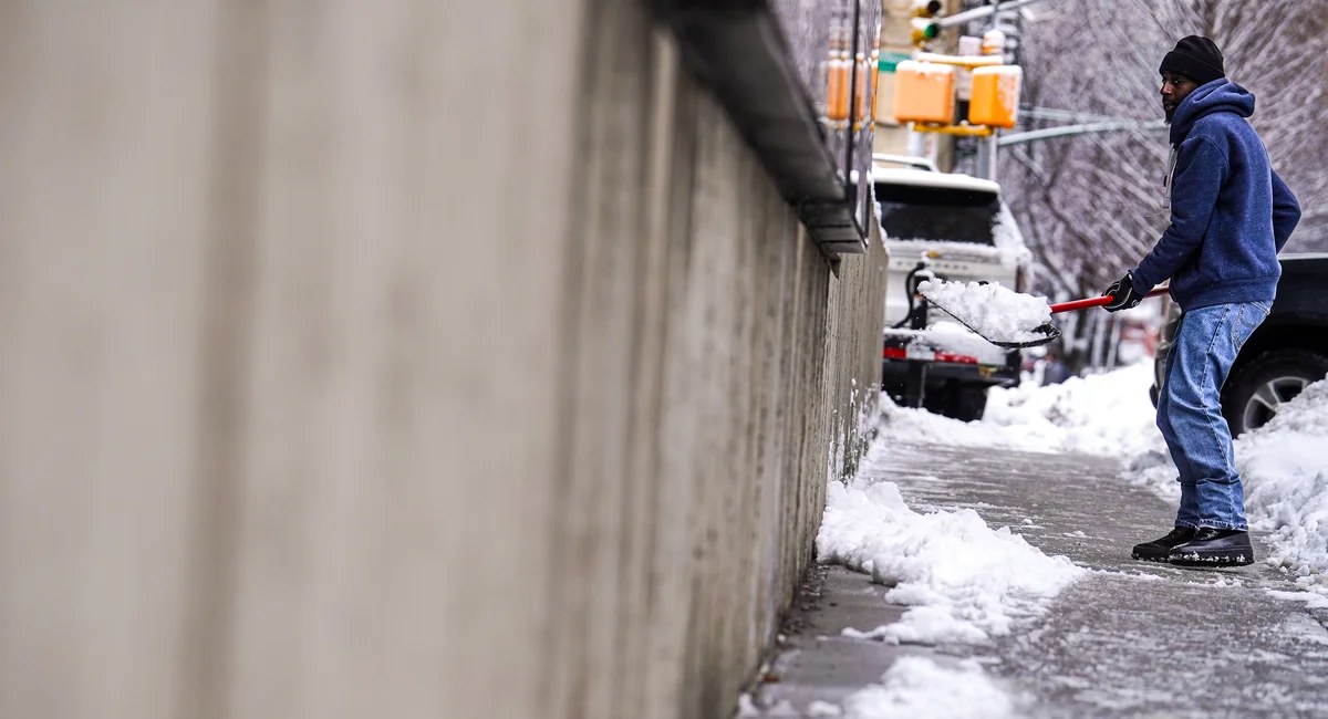 Snow shoveler pay jumps to $30 an hour