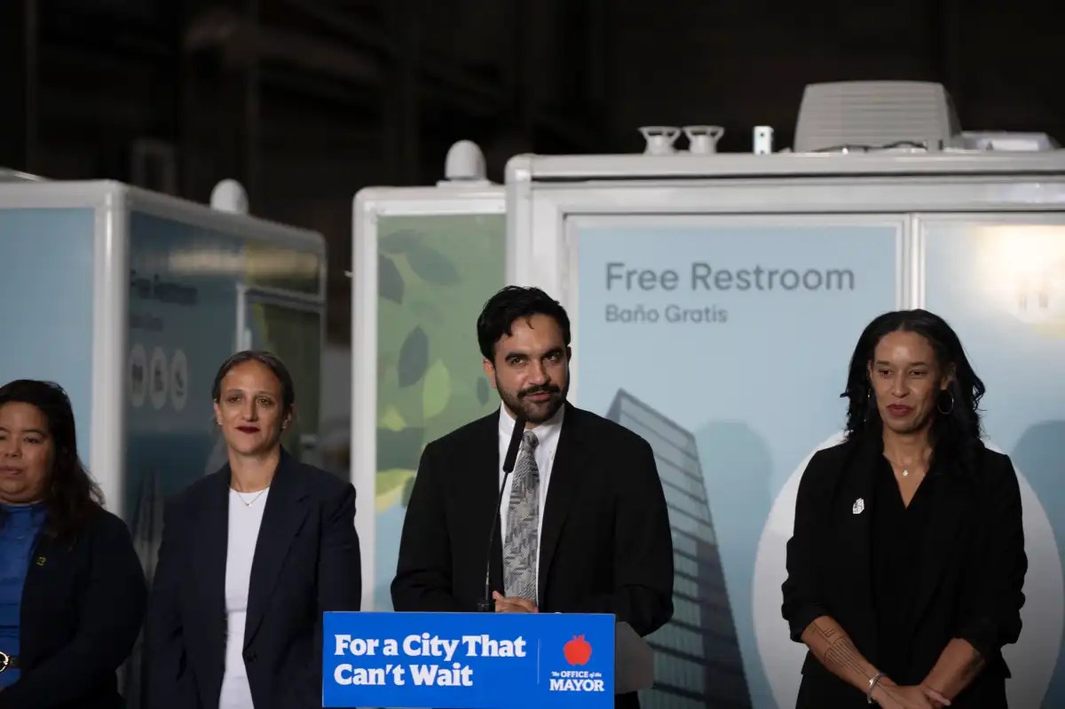 The city's new public bathrooms
