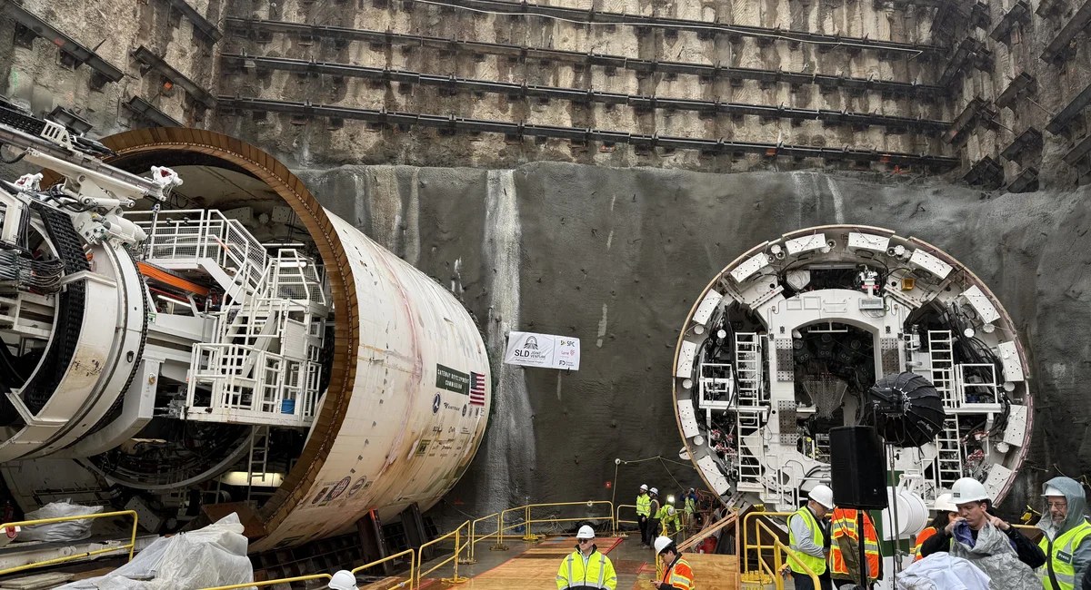 Gateway's tunnel boring machines start on the Palisades