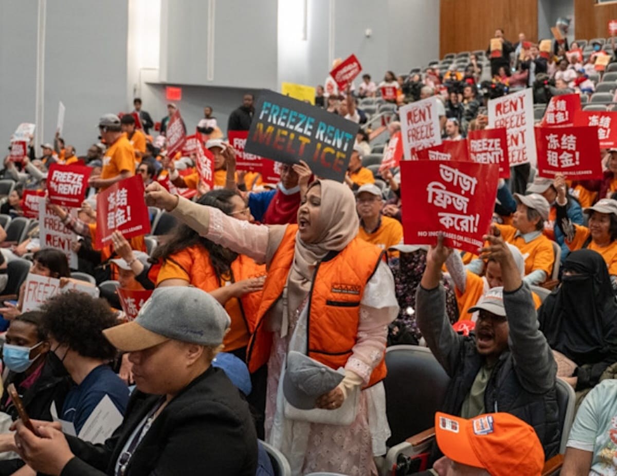 The rent freeze takes effect