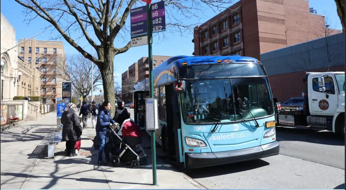 Bus lanes for Bay Parkway and Cropsey Avenue